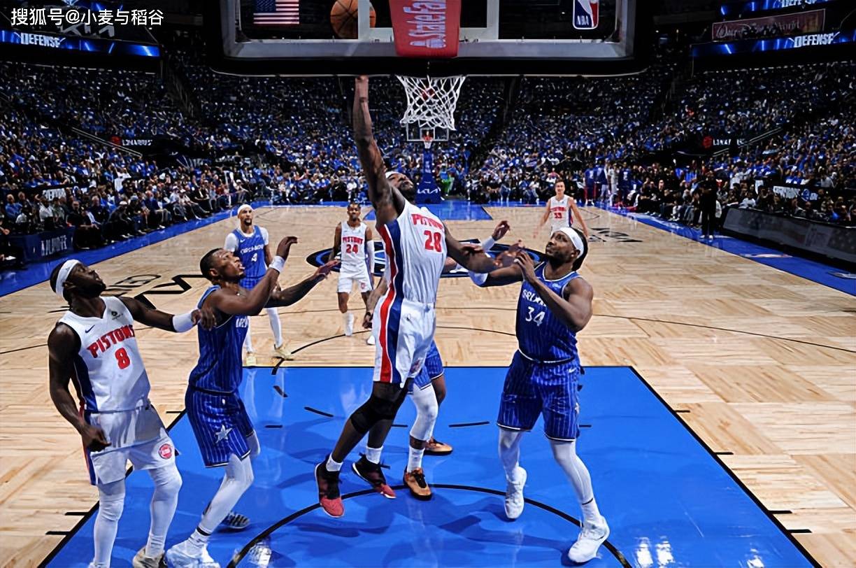 单场8次盖帽！要不是有替补中锋的强势表现，活塞早就被打爆了？